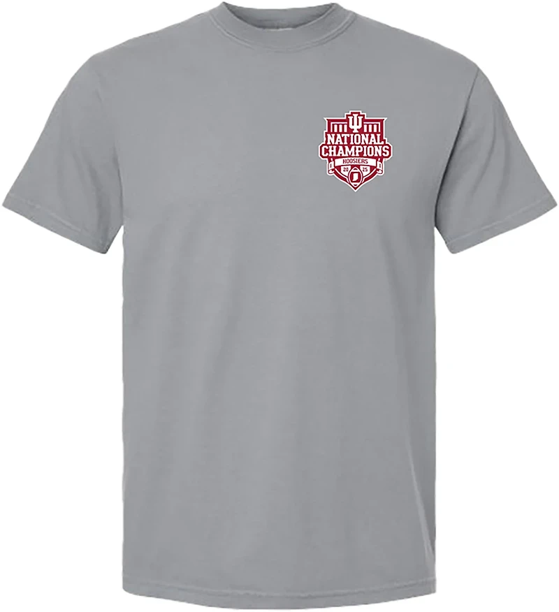 Something Inked Men's Indiana Hoosiers 2025 National Champions Bus Graphic DS Long Sleeve T-shirt