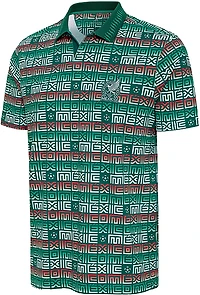 Antigua Men's Mexico World Cup 2026 Golden Polo Shirt