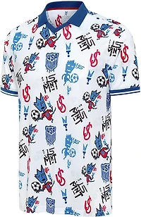 Antigua Men's USA 2026 World Cup Graffiti Polo Shirt