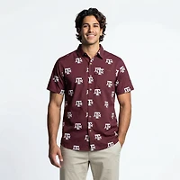 Columbia Sportswear Men's Texas A&M University CLG Super Slack Tide™ Logo Print Shirt