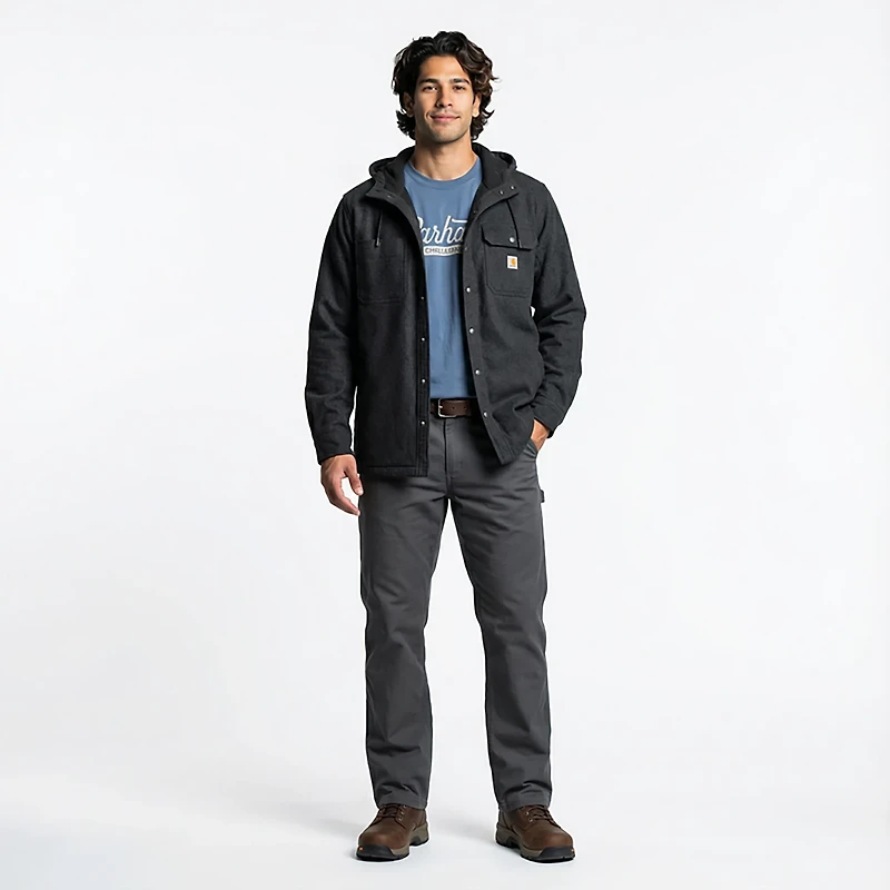 Carhartt Men's Rain Defender Hooded Shirt Jacket