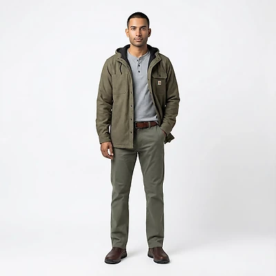 Carhartt Men's Rain Defender Hooded Shirt Jacket