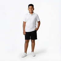 BCG Boys' Solid Short Sleeve Polo T-shirt