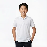 BCG Boys' Solid Short Sleeve Polo T-shirt
