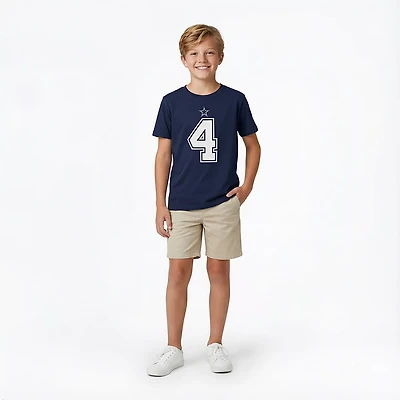 Nike Boys' Dallas Cowboys Prescott Name and Number Graphic T-shirt
