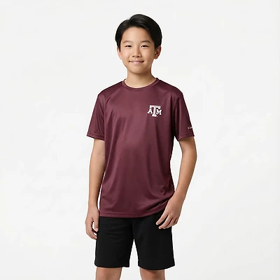 Columbia Sportswear Men's Texas A&M University Flag Terminal Tackle Short Sleeve Shirt