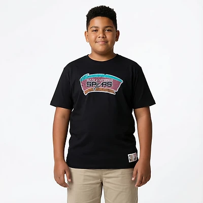 Mitchell & Ness Men's San Antonio Spurs Hardwood Marks Slub T-Shirt