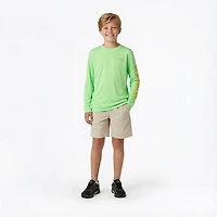 Magellan Outdoors Boys' FishGear Casting Crew Fish Print Long Sleeve T-shirt