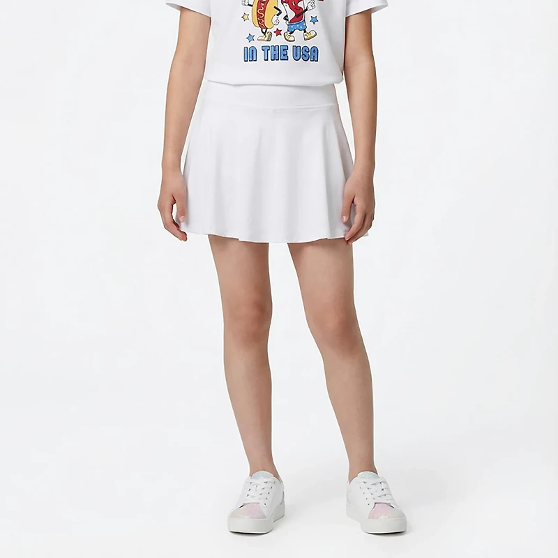 BCG Girls' Tennis Solid Swing Skort