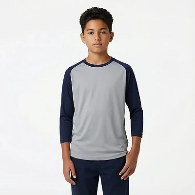 Rawlings Boys' Performance 3/4 Sleeve Shirt