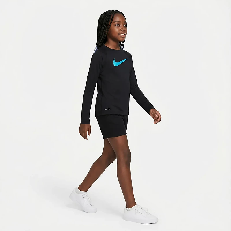 Nike Girls' Swoosh Long Sleeve Hydroguard
