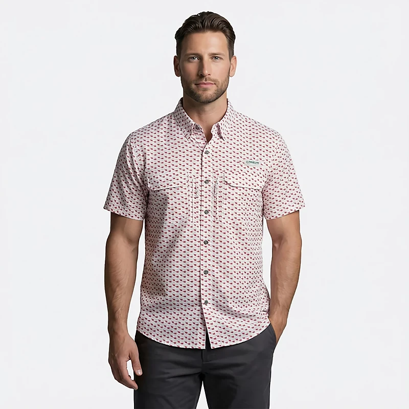 Magellan Outdoors Men's Oklahoma Local State Print Shirt