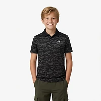 Under Armour Boys' Performance Printed Polo Shirt