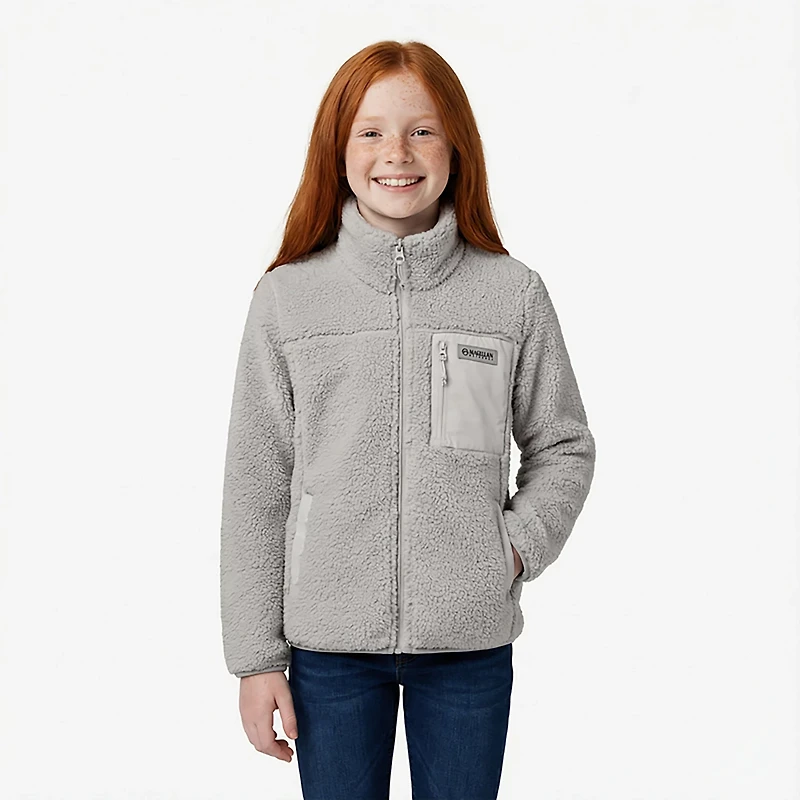 Magellan Outdoors Girls’ Campfire Sherpa Fleece Jacket