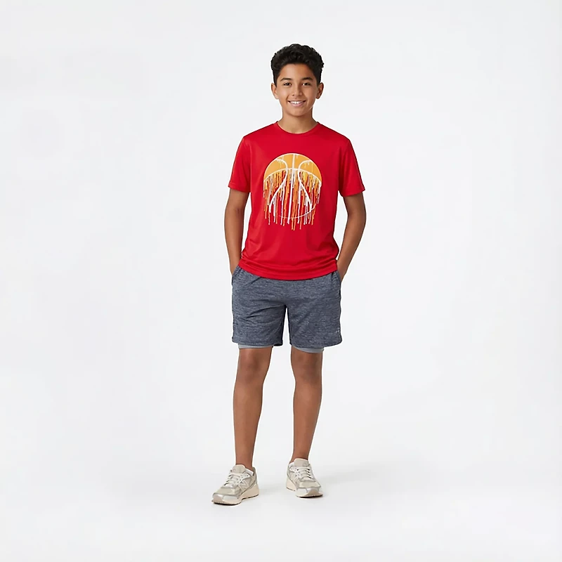 BCG Boys' B-Ball Drip Turbo T-shirt