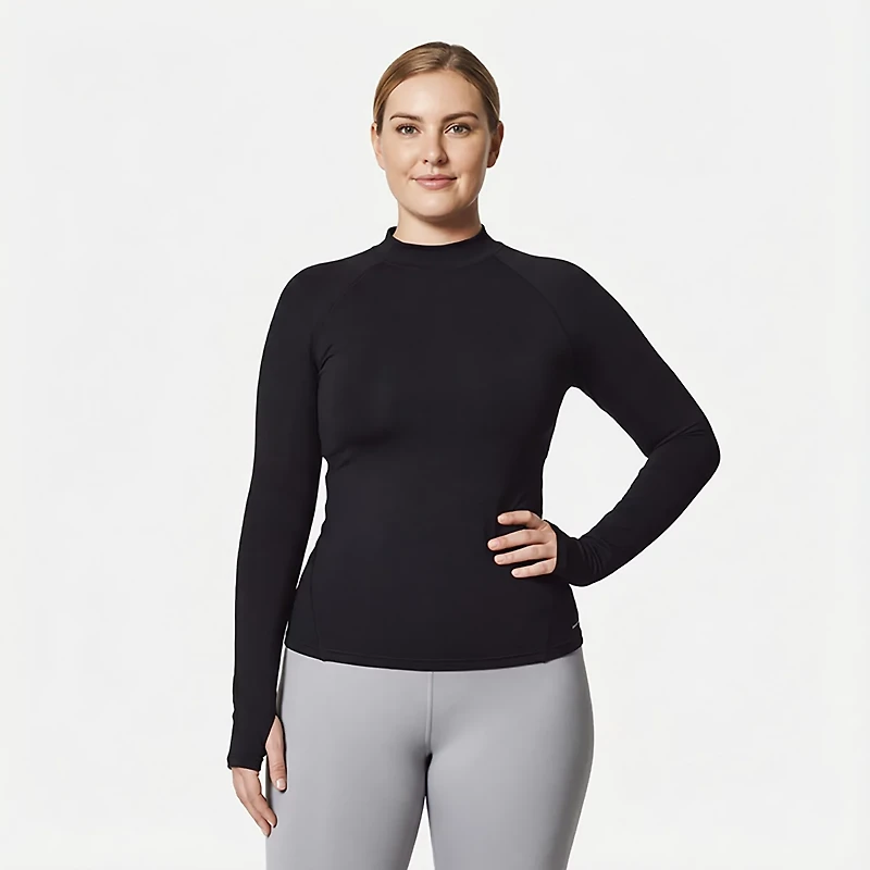 BCG Women's Cold Weather Long Sleeve Mock Top