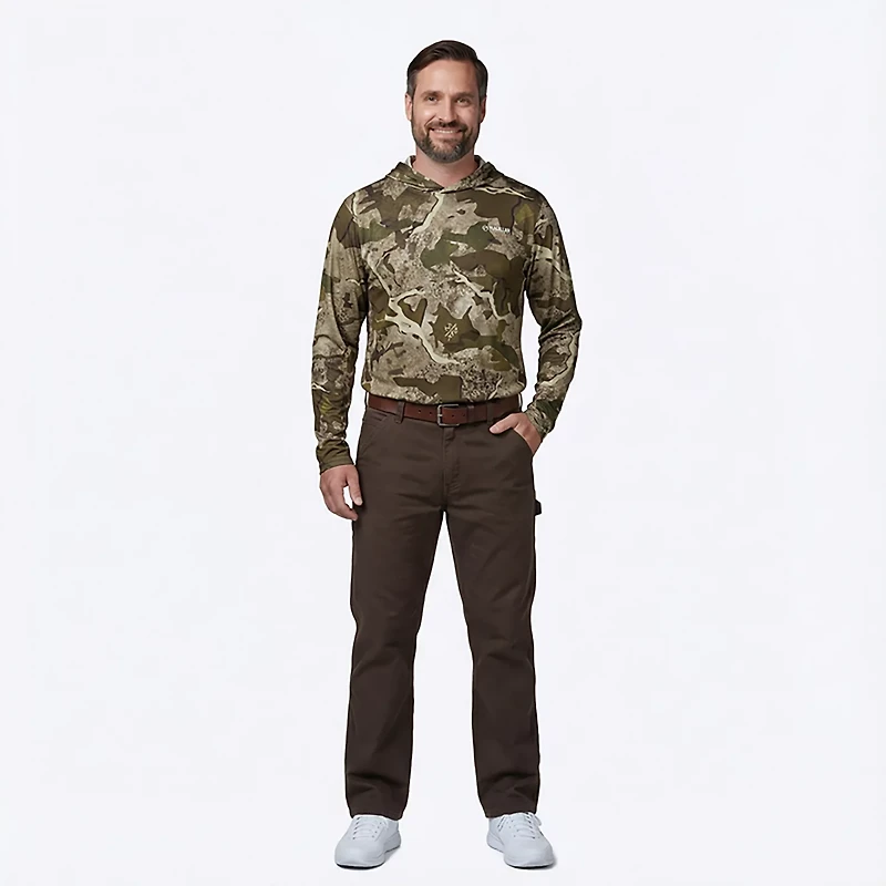 Magellan Outdoors Hunt Gear Men's Eagle Pass Tech Mesh Long Sleeve Hooded T-shirt