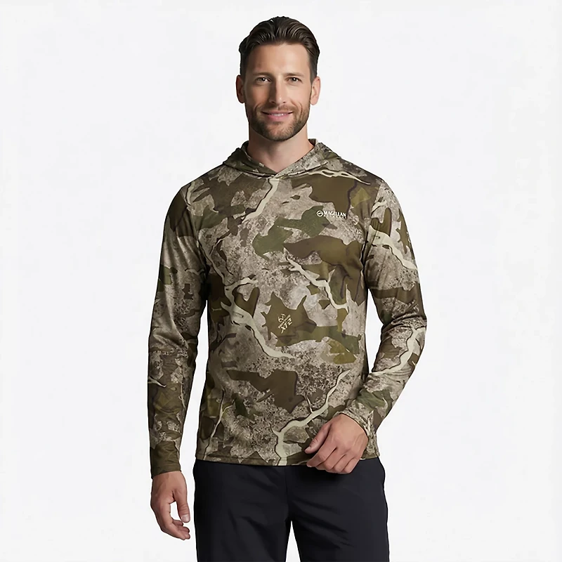 Magellan Outdoors Hunt Gear Men's Eagle Pass Tech Mesh Long Sleeve Hooded T-shirt