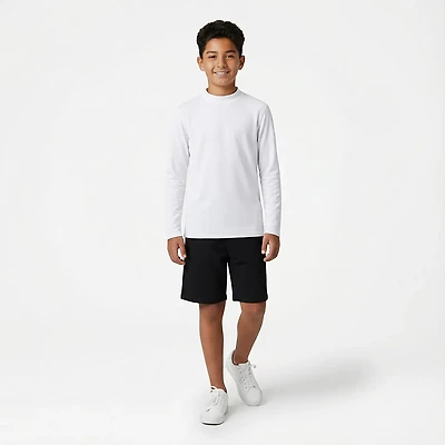 BCG Boy's CW Brushed Mock Neck Long Sleeve Top