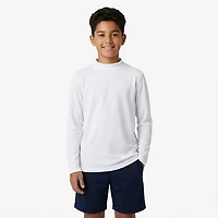 BCG Boy's CW Brushed Mock Neck Long Sleeve Top