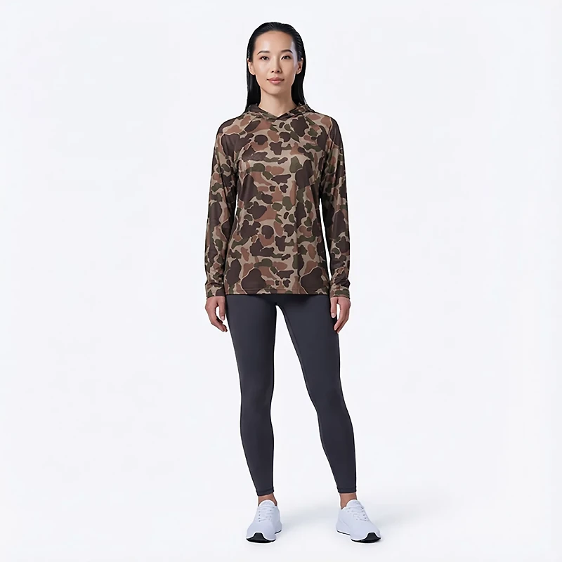 Magellan Outdoors Hunt Gear Women's Eagle Pass Tech Mesh Hooded Long Sleeve Shirt