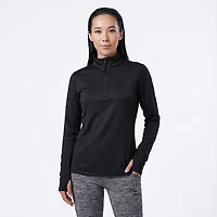 Magellan Outdoors Women’s Thermal Grid 1/4 Zip Baselayer Fleece Top
