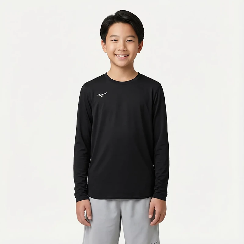 Mizuno Boys' Comp Diamond Long Sleeve Crew Shirt