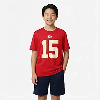 Nike Boys' Kansas City Chiefs Patrick Mahomes 15 N&N T-shirt