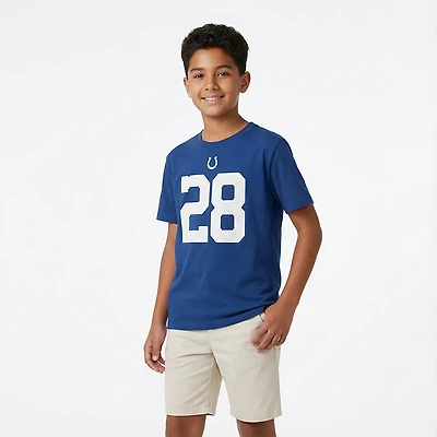 Nike Boys' Indianapolis Colts Johnathan Taylor 28 N&N T-shirt
