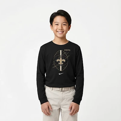 Nike Boys' New Orleans Saints Icon Long Sleeve T-shirt