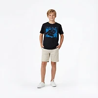 Outerstuff Boys' 8-20 Carolina Panthers Liquid Camo Logo Short Sleeve T-shirt