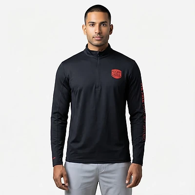 Major League Fishing Men's Solid Quarter Zip Performance Top