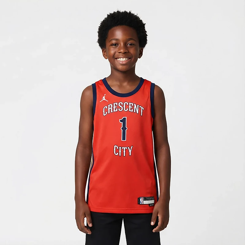 Nike Youth New Orleans Pelicans Zion Williamson #1 City Edition Statement Swingman Jersey