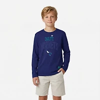 Outerstuff Boys' 4-7 Charlotte Hornets Posterize Long Sleeve T-shirt