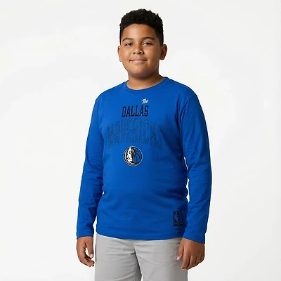 Outerstuff Boys' 4-7 Dallas Mavericks Posterize Long Sleeve T-shirt