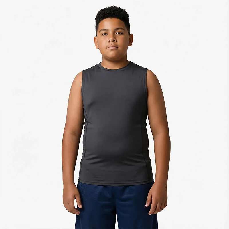 BCG Boys' Compression Sleeveless Training Top
