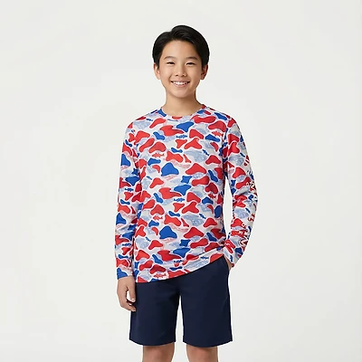 Magellan Outdoors Boys' Mallard Fish Camo Long Sleeve T-shirt