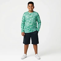 Magellan Outdoors Boys' Mallard Fish Camo Long Sleeve T-shirt