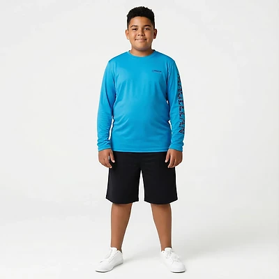 Magellan Outdoors Boys' Casting Crew Print Logo Fishing T-shirt