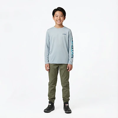 Magellan Outdoors Boys' Casting Crew Print Logo Fishing T-shirt