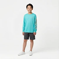 Magellan Outdoors Boys' Casting Crew Print Logo Fishing T-shirt