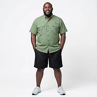 Magellan Men's Local State Gameday Micro Print Short Sleeve Shirt