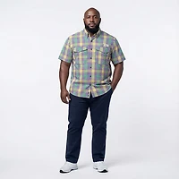 Magellan Outdoors Mardi Gras Seersucker Gingham Shirt