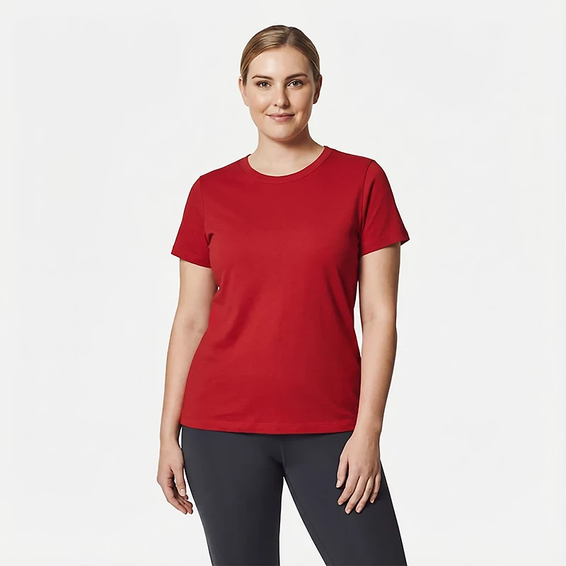 BCG Women's Sign Relaxed Crew Jersey T-shirt