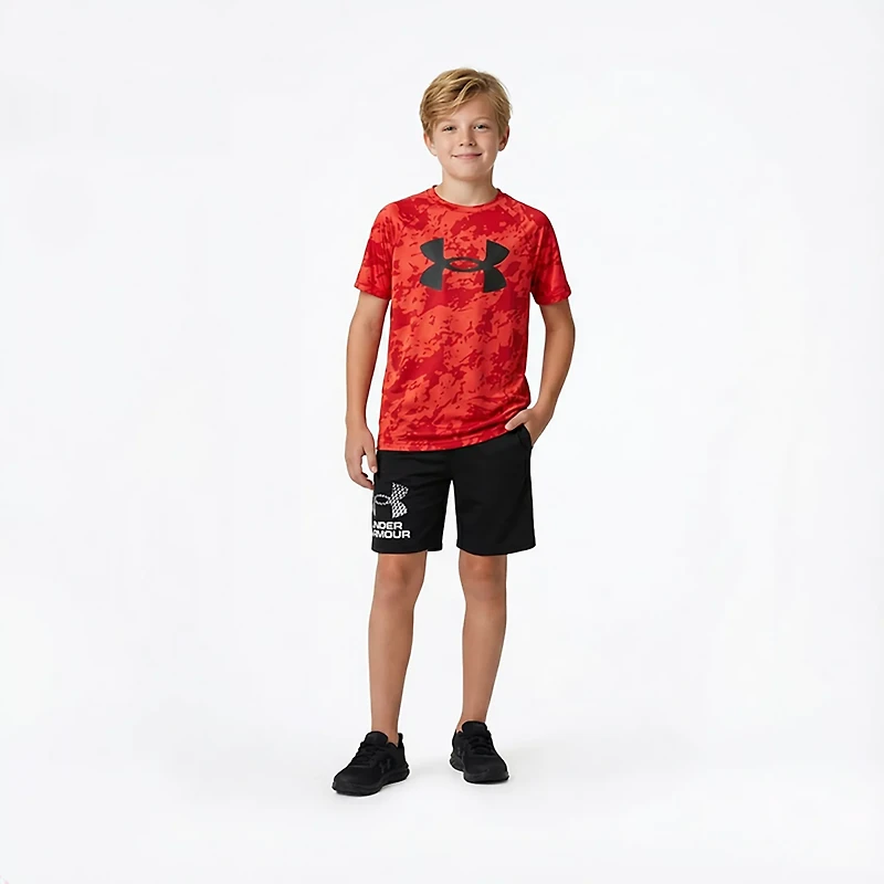 Under Armour Boys' Tech Logo 7 Shorts