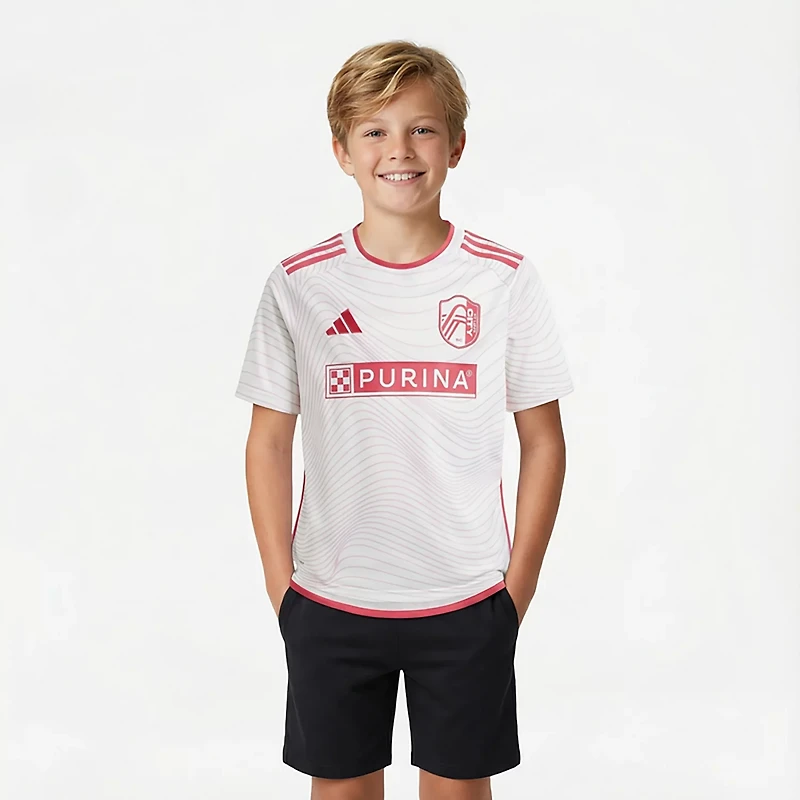 adidas Youth St. Louis City SC Away Replica '23/'24 Jersey