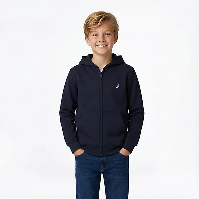Nautica Boys' 4-7 Full Zip Fleece Hoodie