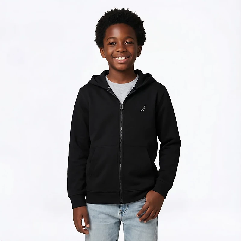 Nautica Boys' 8-20 Full Zip Fleece Hoodie