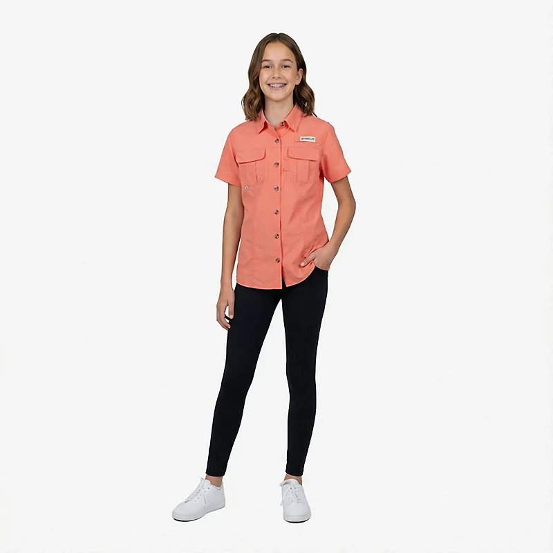 Magellan Girls' Laguna Madre Short Sleeve Fishing Shirt