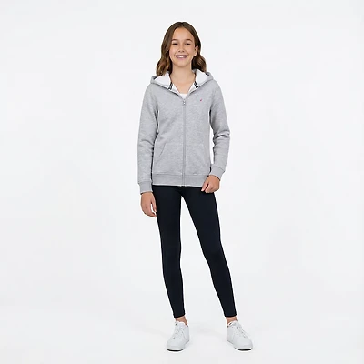Nautica Girls' 4-6x Full Zip Fleece Hoodie